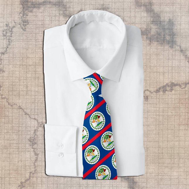 Corbata Belice Ties, moda Bandera Belice, negocios (Subido por el creador)