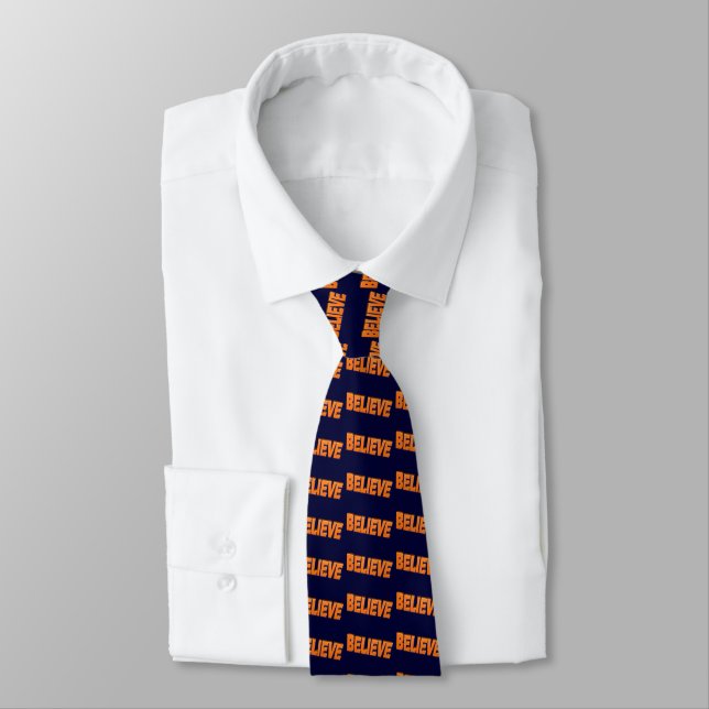 Corbata Believe (Marina y Naranja) Tie (Atado)