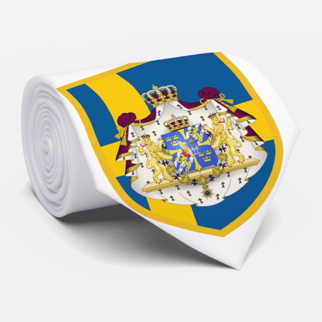 Corbata Bella Bandera de Suecia - Brazo de Abrigo (Enrollado)