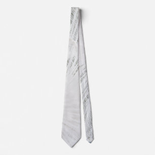 Corbata Bellas plumas de pavo real blanco