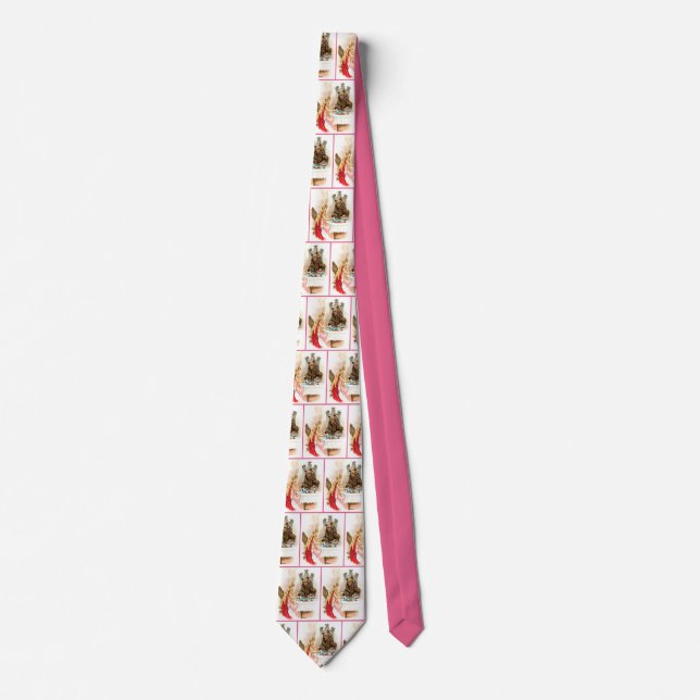Corbata Belleza En Rosa Y El Canto De La Bestia (Anverso)