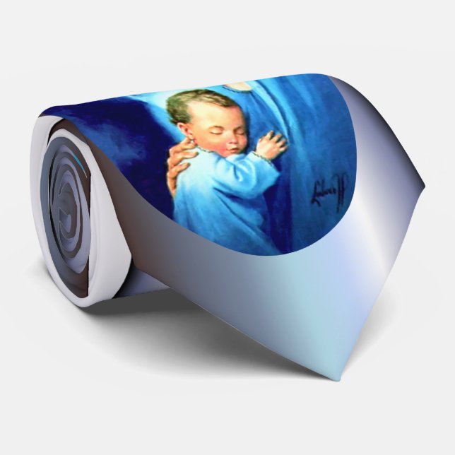 Corbata Bendita Virgen María con el Niño Jesús (Enrollado)