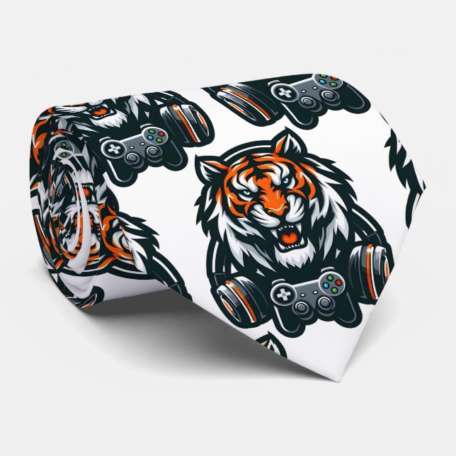 Corbata Bengal Tiger Gamer Neck Tie (Enrollado)