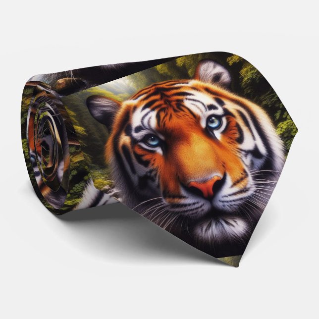 Corbata Bengal Tiger Neck Tie (Enrollado)