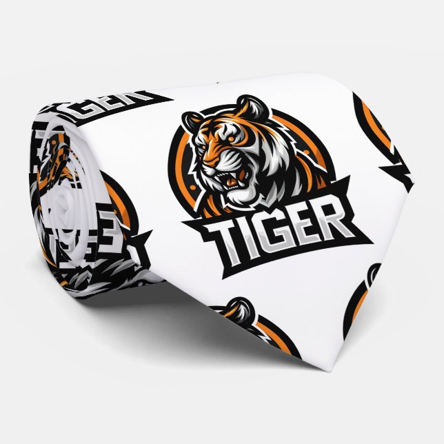 Corbata Bengal Tiger Neck Tie (Enrollado)