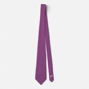 Corbata Berenjena Personalizada para Novio de Boda 