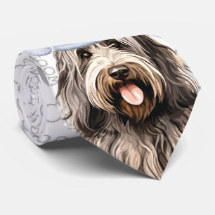 Corbata Bergamasco Funny Woof Navidades Perro Lover