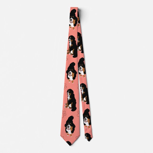 Corbata Bernese Mountain Dog Tie (Anverso)