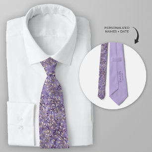 Corbata Berry de lavanda personalizada