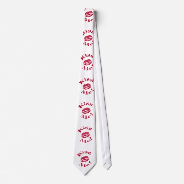 Corbata ¡Bésame! Labios Rojos (Anverso)