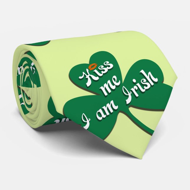 Corbata Bésame soy irlandés (Enrollado)