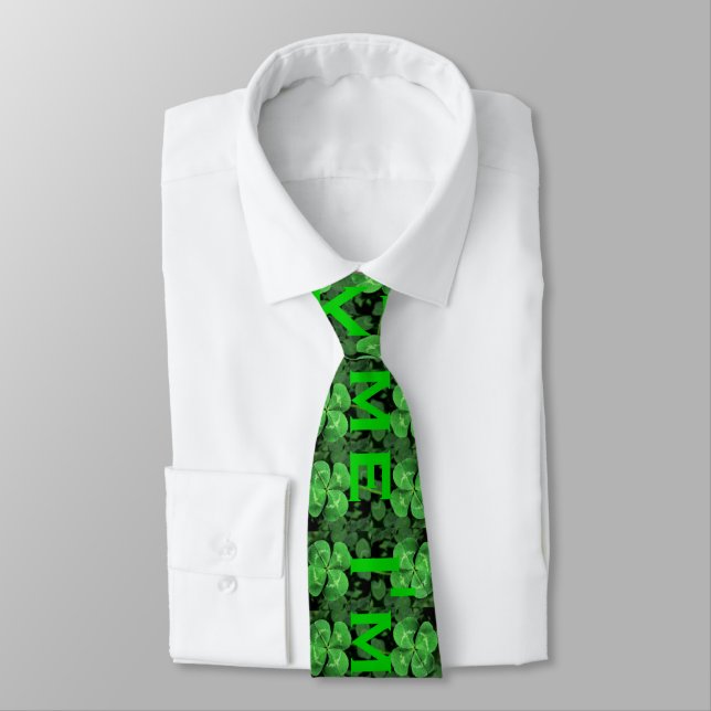 Corbata Bésame, soy irlandés St Patrick's Tie 1 (Atado)