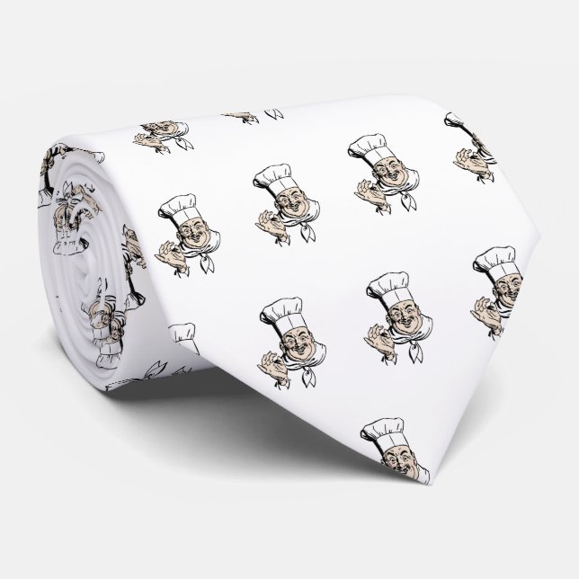 Corbata Beso de chef del Día del Culinario (Enrollado)