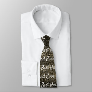 Corbata Best Husband Ever Brown Dream Abstract