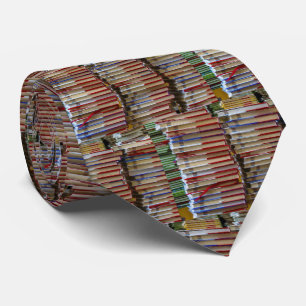 Corbata Biblioteca de Libros Profesora de Escuela Necktie