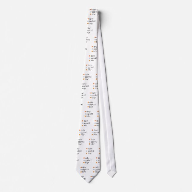 Corbata Bibliotecas de Tidyverse: dplyr, ggplot2, tidyr (Anverso)