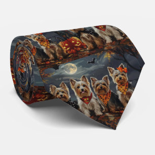 Corbata Biewer Terrier Halloween Espeluznante