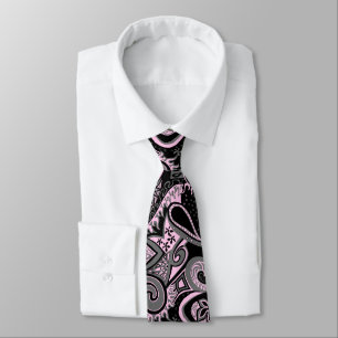 Corbata Bilateral floral de Paisley del viaje de la onda