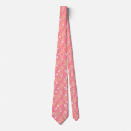 Corbata Billy Bong Hawaiian - April Wine Floral Satin Tie