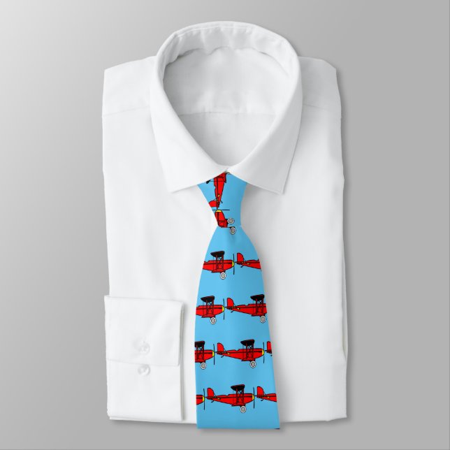 Corbata Biplano rojo (Atado)