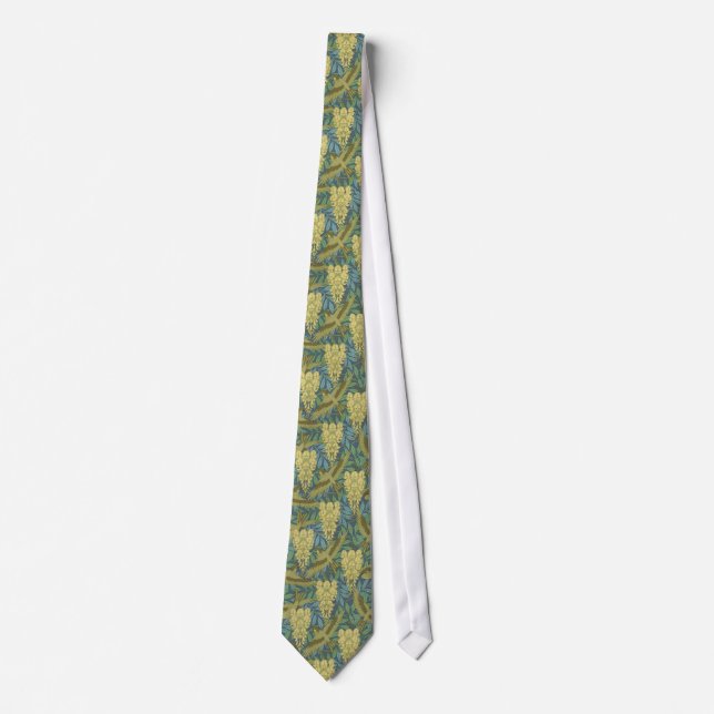 Corbata Birds and Wisteria - Tie (Anverso)