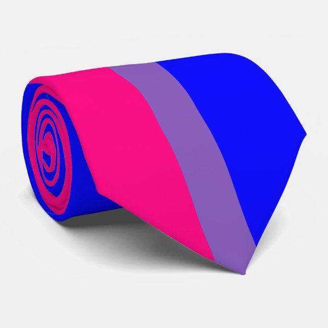 Corbata bisexual del orgullo (Enrollado)