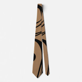 Corbata Black And Mocha Brown Business Necer Tie