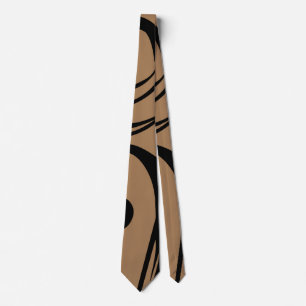 Corbata Black And Mocha Brown Business Necer Tie