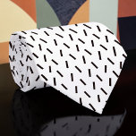 Corbata Black and White Custom Necktie<br><div class="desc">A timeless and versatile accessory, this custom necktie features a classic black and white pattern. Perfect for adding a touch of sophistication to any outfit, whether it's for a formal event, a business meeting, or simply to elevate your everyday look. The crisp stripes create a stylish and refined appearance, making...</div>