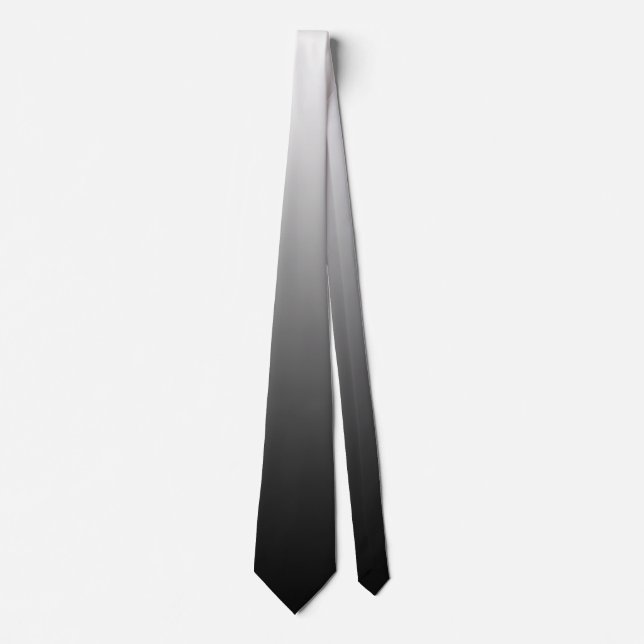 Corbata Black and white ombre  (Anverso)