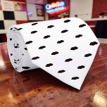 Corbata Black and White Pattern Custom Necktie<br><div class="desc">A timeless and versatile accessory, this custom necktie features a classic black and white pattern. Perfect for adding a touch of sophistication to any outfit, whether it's for a formal event, a business meeting, or simply to elevate your everyday look. The crisp stripes create a stylish and refined appearance, making...</div>