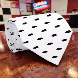Corbata Black and White Pattern Custom Necktie