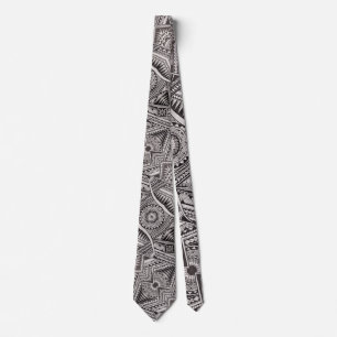 Corbata Black and White Professional Tribal Tattoo Pattern
