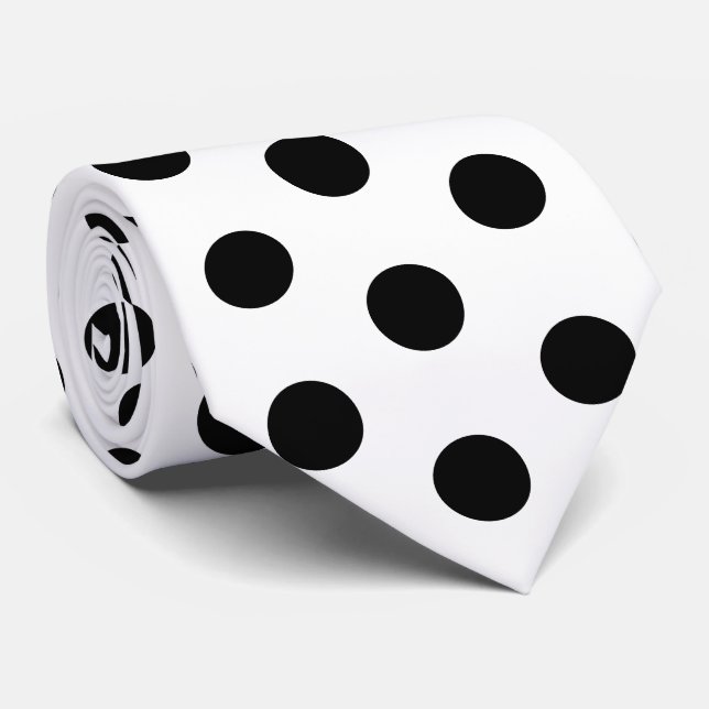 Corbata Black and White Racing Silks Polka Dot Derby (Enrollado)