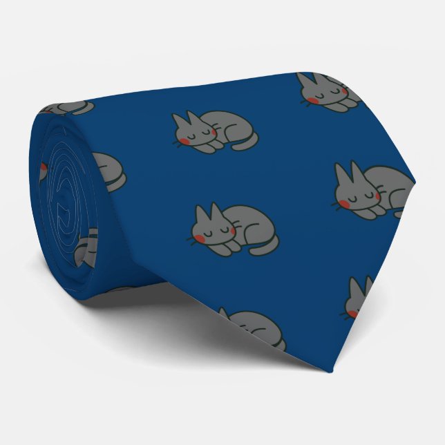 Corbata Black cat (Enrollado)