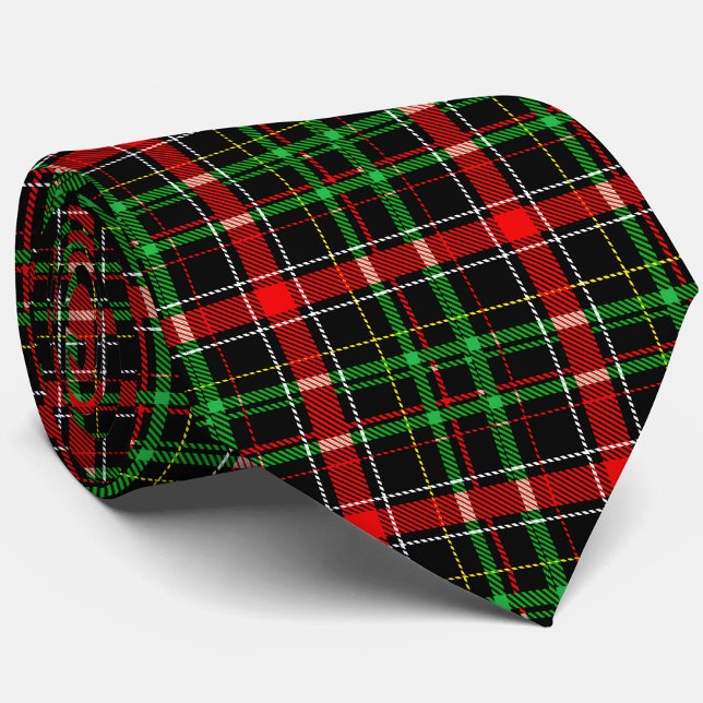 Corbata Black Christmas Flannel Plaid Tartan Design (Subido por el creador)