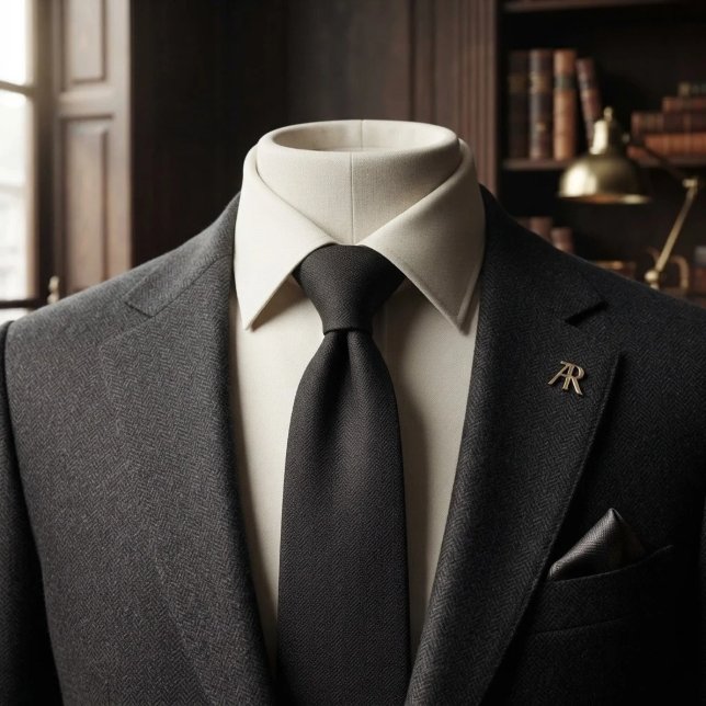 Corbata Black Herringbone Susurro (Subido por el creador)