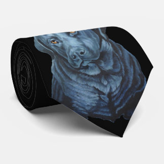 Corbata Black Lab Ties Elegantes Cuellos de Arte de Perro 