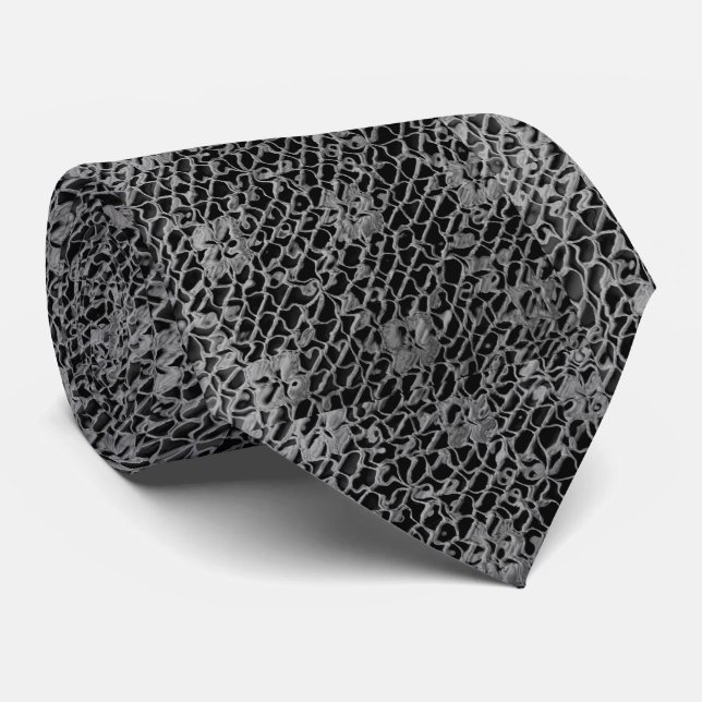 CORBATA BLACK LACE-LOOK (Enrollado)