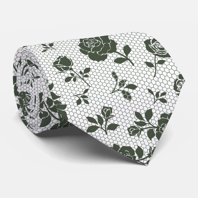 Corbata Black Lace Vintage (Enrollado)