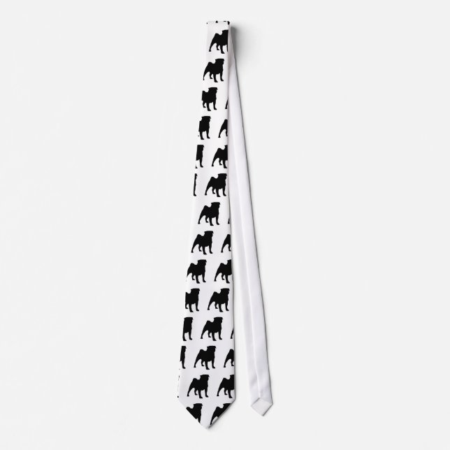 Corbata Black Pug Tie 2 (Anverso)