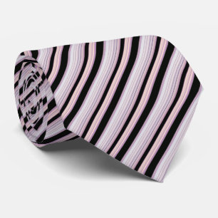 Corbata Black Purple Stripes