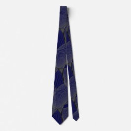 Corbata Black Sapphire Blue 000044 y Silver "Spider Web"