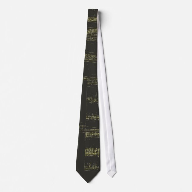 Corbata Black, Tan Retro Stried Tie (Anverso)