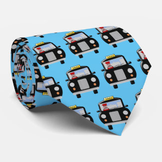 Corbata Black Taxi Design Neck Tie
