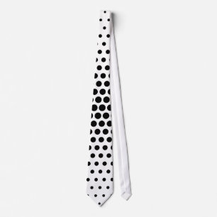 Corbata Black Techno Dots Modern Pattern