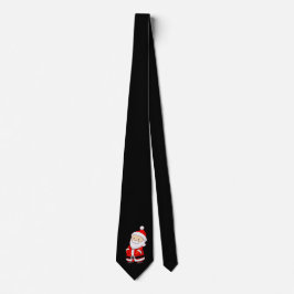 Corbata Black Tie W/Santa