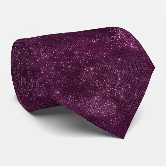 Corbata Blackberry Wine Pattern  (Enrollado)