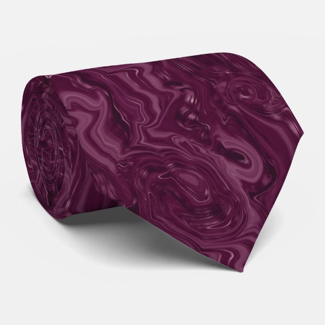 Corbata Blackberry Wine Pattern  (Enrollado)