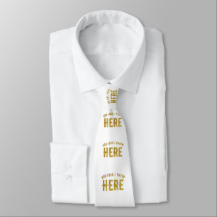 CORBATA BLANCA MODERNA CON ESTILO PERSONALIZABLE VERIFICAD
